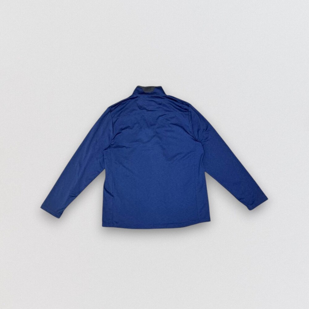 Blue Performance Quarter Zip Pullover Athletic Top Size L - Picture 3 of 4